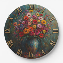 Colorful Wildflower Numerals | Luxury Floral Vase 