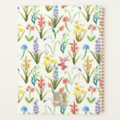 Colorful wildflower pattern in watercolors プランナー手帳 (裏面)