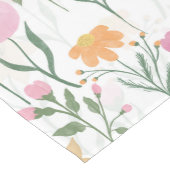 Colorful Wildflower Watercolor Design ミディアムテーブルランナー (コーナー)