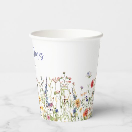 Colorful Wildflower Wedding 紙コップ (裏面)