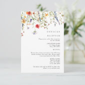 Colorful Wildflower Wedding Details エンクロージャーカード (スタンド正面)