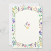 Colorful Wildflowers 90th Birthday Party 招待状 (裏面)