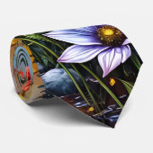Colorful wildflowers and evergreen trees ネクタイ (ロール)