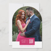 Colorful Wildflowers & Butterflies Faith Wedding 招待状 (裏面)