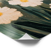 Colorful wildflowers field painting ポスター (コーナー)