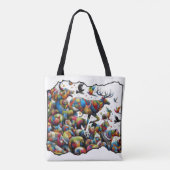 Colorful Wildlife — wild bursts トートバッグ (裏面)
