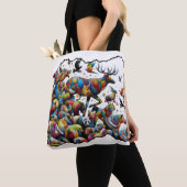 Colorful Wildlife — wild bursts トートバッグ (クローズアップ)
