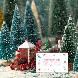 Colorful Winter Books For Baby Shower  エンクロージャーカード