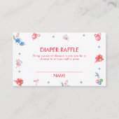 Colorful Winter Diaper Raffle Baby Shower  エンクロージャーカード (正面)