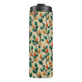 Colorful Winter Pinecone Branches タンブラー (正面)