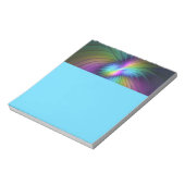 Colorful With Blue Modern Abstract Fractal Art ノートパッド (回転)