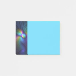 Colorful With Blue Modern Abstract Fractal Art ポストイット