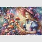 Colorful Wonderland Mushroom Forest Decoupage 薄葉紙 (正面)
