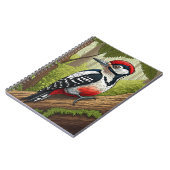 Colorful Woodpecker in Forest ノートブック (左側)