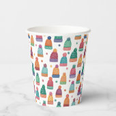 Colorful Woolly Hats Winter 紙コップ (裏面)