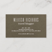 Colorful World Map Travel  Blog 名刺 (裏面)