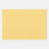 Colorful Yellow, Yellow, Blue, and Pink Pattern ラッピングペーパーシート (正面2)