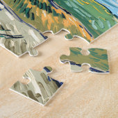 Colorful Yellowstone National Park Wolf Howling ジグソーパズル (側面)