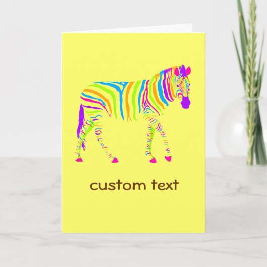 Colorful Zebra カード (正面)