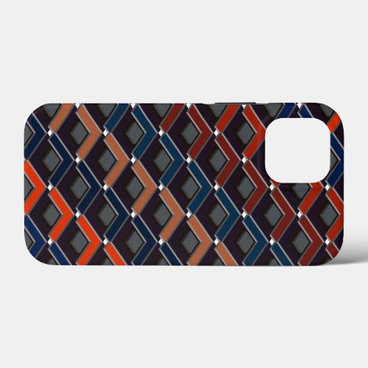 Colorful zigzag Karo-steps Case-Mate iPhoneケース (裏面 (横))
