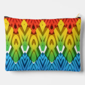 Colorful zigzag pattern makeup accessory pouch アクセサリーポーチ (裏面)