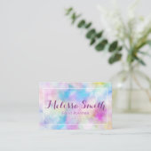 Colorfullの紫色のシンプルはBussinesカードを設計しました 名刺 (スタンド正面)