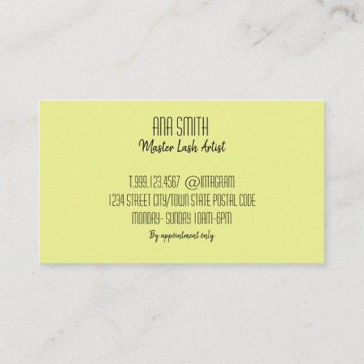 Colorfullの鞭延長名刺 名刺 (裏面)