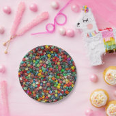 Colorfull Dice Paper Plate ペーパープレート (パーティー)