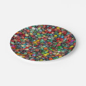 Colorfull Dice Paper Plate ペーパープレート (アングル)