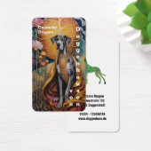 Colorfull Great Dane Art Business Cards (デスク)