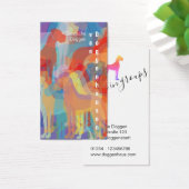 Colorfull Great Dane Kennel Business Cards (デスク)