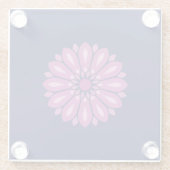 COLORFULL MODERN FLOWER GIFT DAUGHTER SISTER MOM ガラスコースター (裏面)