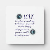 COLORFULL MODERN FLOWER GIFT DAUGHTER SISTER MOM  フォトプラーク (正面)