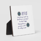 COLORFULL MODERN FLOWER GIFT DAUGHTER SISTER MOM  フォトプラーク (正面)