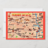 Colorfully Illustrated Mohave Desert Flat Card (正面)