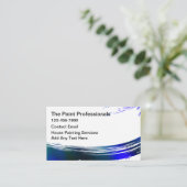 ColorfulModern House Painter Business Cards Design 名刺 (スタンド正面)