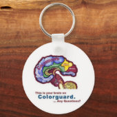 Colorguardキーチェーン上の脳 キーホルダー (正面)