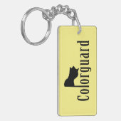 Colorguardフラグ文字 キーホルダー (正面左)