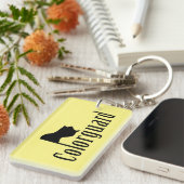 Colorguardフラグ文字 キーホルダー (正面右)