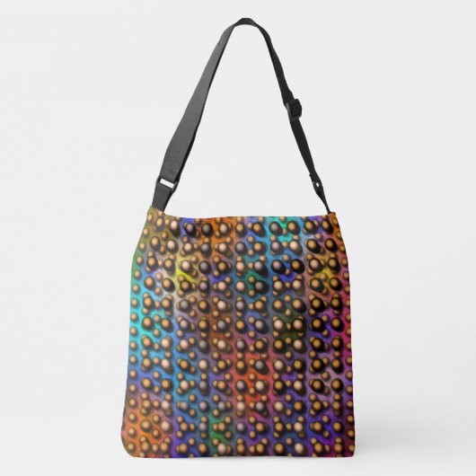 Colorida, bolinhas marrons diferentes no verso クロスボディバッグ (裏面)