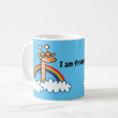 Colorida Jirafa. Jirafa. Arcoiris, arco iris コーヒーマグカップ (正面左)