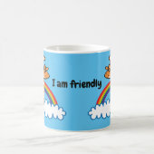 Colorida Jirafa. Jirafa. Arcoiris, arco iris コーヒーマグカップ (中央)