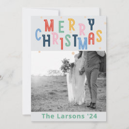 Colorida tarjeta navideña de Feliz シーズンカード