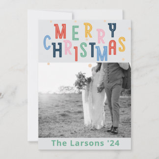 Colorida tarjeta navideña de Feliz シーズンカード