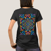 Colorido Kaleidoscope Mandala Design Mug, almohada Tシャツ (裏面)