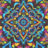 Colorido Kaleidoscope Mandala iPhone 14 Funda シール (正面)