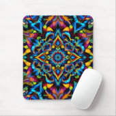 Colorido Kaleidoscope Mandala iPhone 14 Funda マウスパッド (マウス)