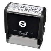 Coloring Book Peacock and Name Stamp セルフインキングスタンプ (商品)