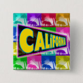 「Coloring California 2」ボタン 缶バッジ (正面)