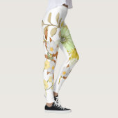 Coloring Flowers Art Design | Floral Coloring レギンス (右)